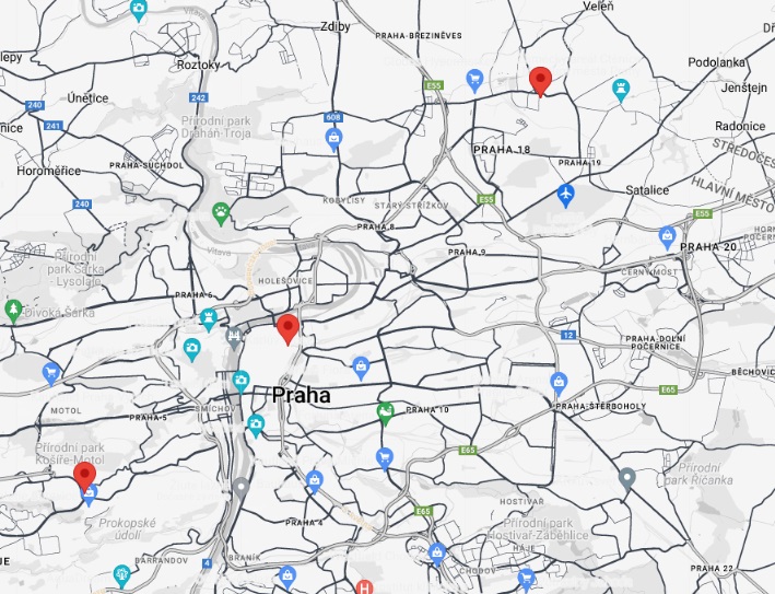 orientační mapka Orientační mapka